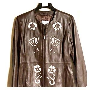 Pamela McCoy leather jacket Large